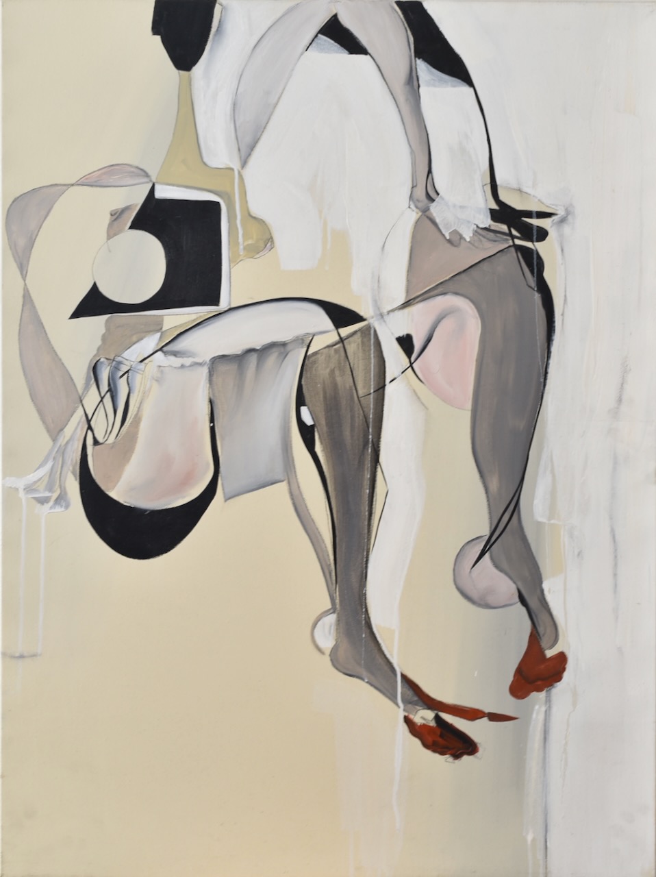 CARMEL JENKINS ARTWORK 4 _ ‘Thinking Woman’ Oil on canvas (76cm x 101.6cm)