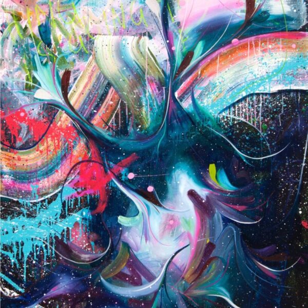 ‘Hypnotic’ 2022 Acrylic and Oil on Canvas (121 x 152cm) | Sophie Tea